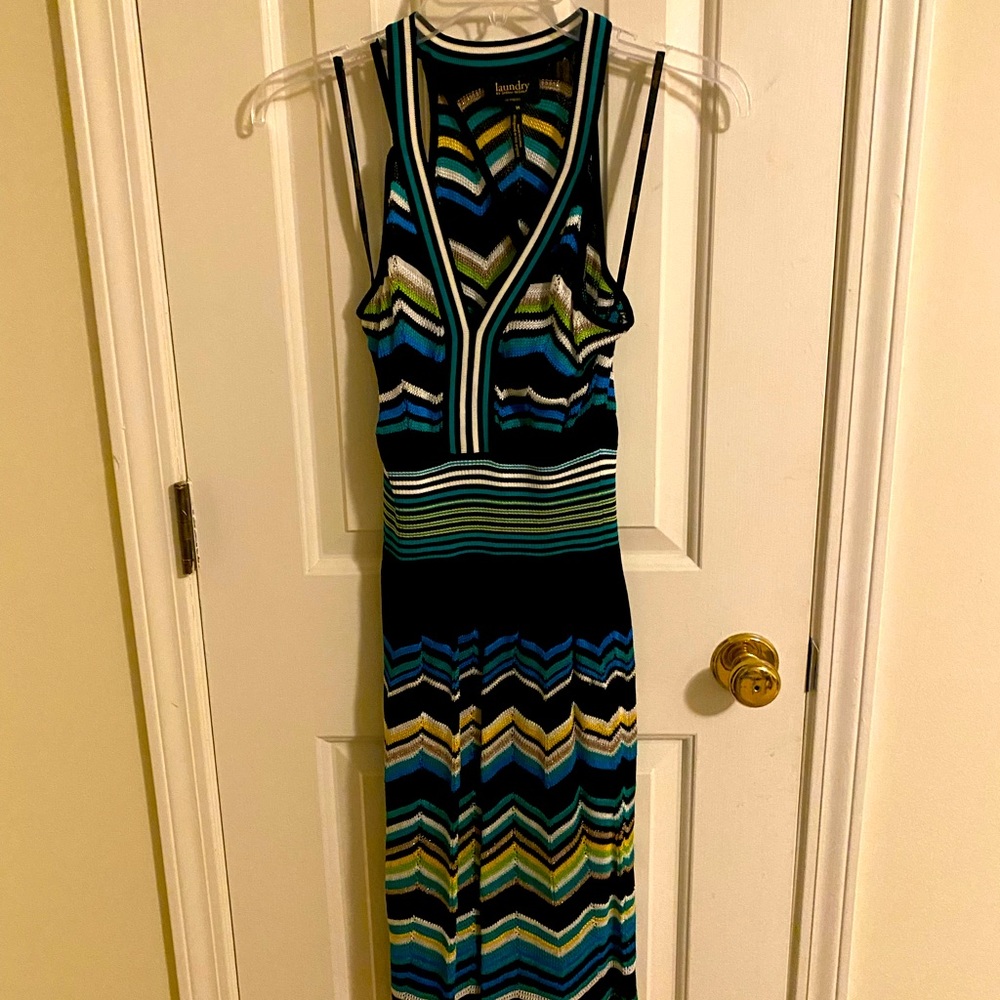 Laundry Multi Colored Sleeveless Dress (Sz M)